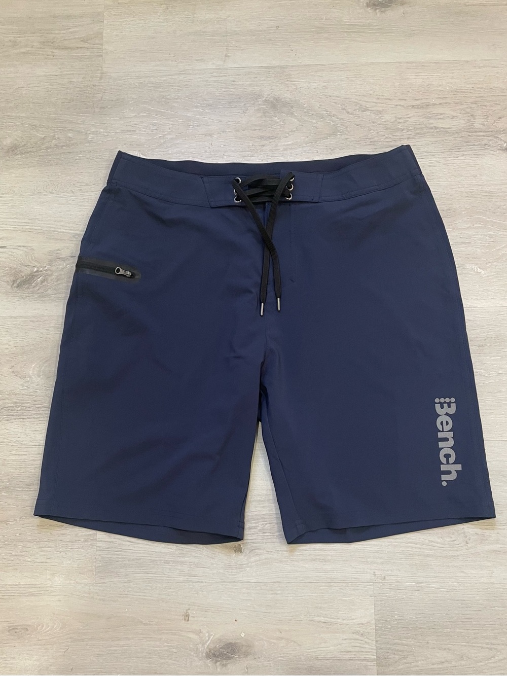 NWOT Bench Men's Dark Blue Board Shorts with Drawcord